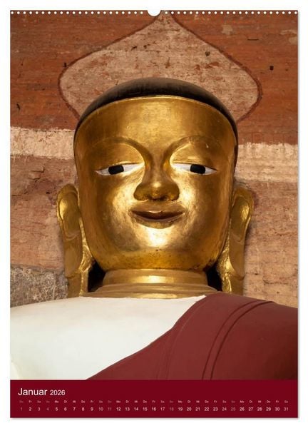 Produktbild: MYANMAR SPIRITUELL 2026 (hochwertiger Premium Wandkalender 2026 DIN A2 hoch), Kunstdruck in Hochglanz