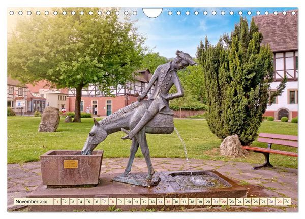 Produktbild: Bodenwerder - entz&uuml;ckende M&uuml;nchhausen-Stadt an der Oberweser (Wandkalender 2026 DIN A4 quer), CALVENDO Monatskalender