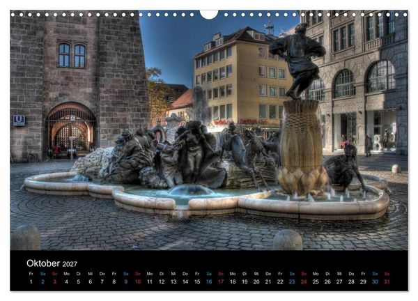 Produktbild: Meine Stadt N&uuml;rnberg 2027 (Wandkalender 2027 DIN A3 quer), CALVENDO Monatskalender