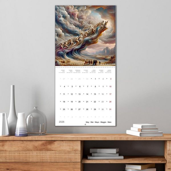 Produktbild: Jeux d'ombre de l'Humanit&eacute; (Calendrier mural carr&eacute; 2026 30x30 cm) Calendrier double avec une page pour vos prises de notes