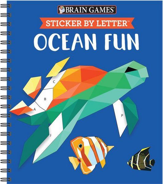 Produktbild: Brain Games - Sticker by Letter: Ocean Fun (Sticker Puzzles - Kids Activity Book)