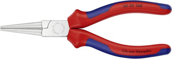 Produktbild: Knipex 30 35 160 Werkstatt Rundzange Gerade Chrom-Vanadium Elektrostahl 160mm