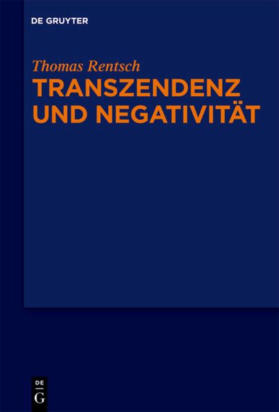 Produktbild: Transzendenz und Negativit&auml;t