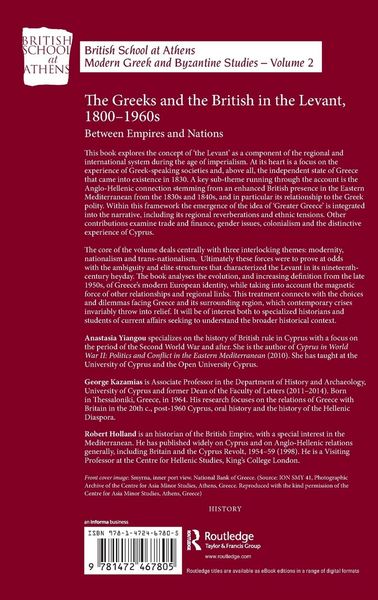 Produktbild: The Greeks and the British in the Levant, 1800-1960s