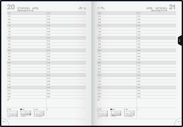 Produktbild: BRUNNEN 1078760907 Buchkalender Mod. 787 2027 A4, Kunststoff, schwarz