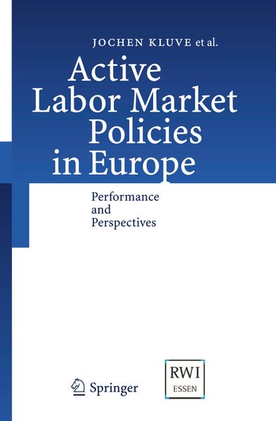 Produktbild: Active Labor Market Policies in Europe