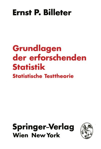 Produktbild: Grundlagen der erforschenden Statistik