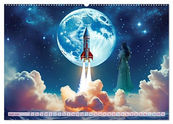 Produktbild: Clara tr&auml;umt - M&auml;rchenhafte Traumfantasien (hochwertiger Premium Wandkalender 2026 DIN A2 quer), Kunstdruck in Hochglanz