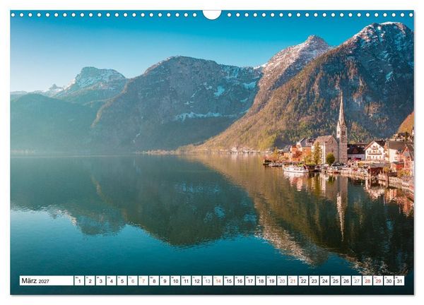 Produktbild: Hallstatt - Impressionen im Fr&uuml;hling (Wandkalender 2027 DIN A3 quer), CALVENDO Monatskalender