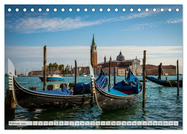 Produktbild: Wundervolles Venedig (Tischkalender 2026 DIN A5 quer), CALVENDO Monatskalender