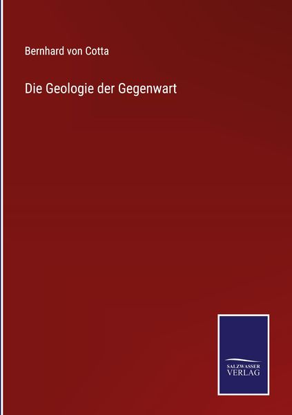 Produktbild: Die Geologie der Gegenwart