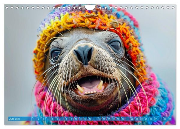 Produktbild: Witzige Tier-Selfies. Lustige Portraits aus der Tierwelt (Wandkalender 2026 DIN A4 quer), CALVENDO Monatskalender