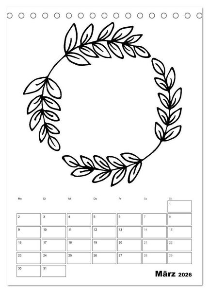 Produktbild: Rahmen Bastel-Kalender - DIY Fotos-Spr&uuml;che-Zitate (Tischkalender 2026 DIN A5 hoch), CALVENDO Monatskalender