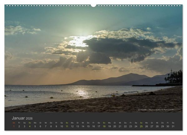 Produktbild: Vulkaninsel &ndash; Lanzarote (hochwertiger Premium Wandkalender 2026 DIN A2 quer), Kunstdruck in Hochglanz