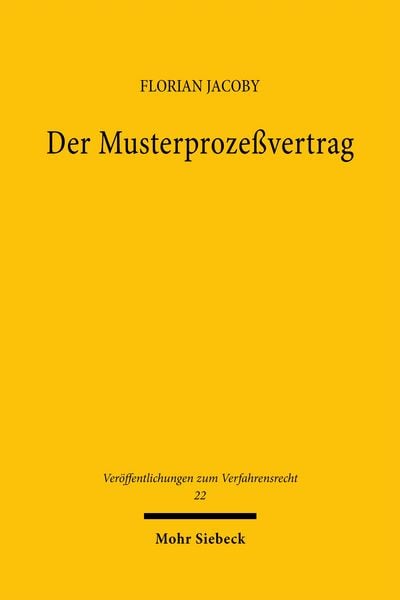 Produktbild: Der Musterproze&szlig;vertrag