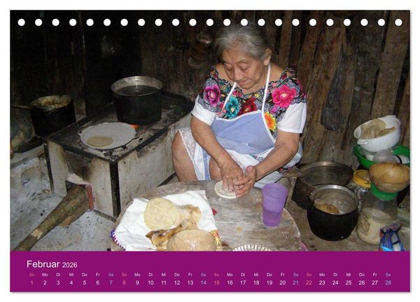 Produktbild: Maya in Yukatan 2026 (Tischkalender 2026 DIN A5 quer), CALVENDO Monatskalender