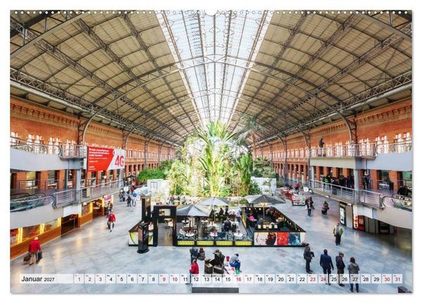 Produktbild: Bahnh&ouml;fe in Europa (hochwertiger Premium Wandkalender 2027 DIN A2 quer), Kunstdruck in Hochglanz