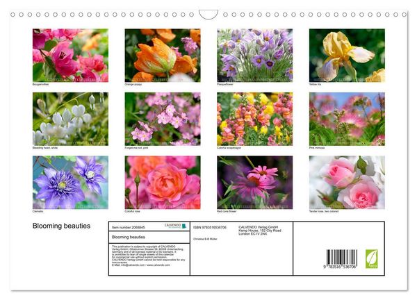 Produktbild: Blooming beauties (Wall Calendar 2026 DIN A3 landscape), CALVENDO 12 Month Wall Calendar