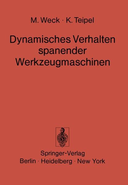 Produktbild: Dynamisches Verhalten spanender Werkzeugmaschinen