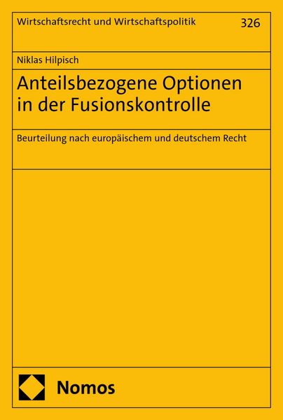 Produktbild: Anteilsbezogene Optionen in der Fusionskontrolle