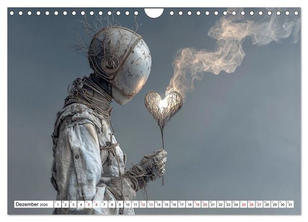 Produktbild: Roboter &ndash; Technik, Poesie und ein Hauch Magie (Wandkalender 2026 DIN A4 quer), CALVENDO Monatskalender