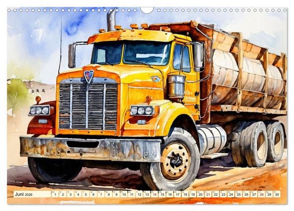 Produktbild: Nostalgische Trucks (Wandkalender 2026 DIN A3 quer), CALVENDO Monatskalender
