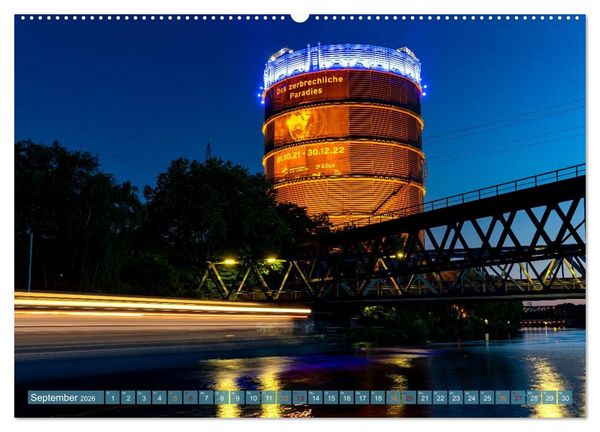 Produktbild: RIVERSIDE BLUES - Abends am Fluss (Wandkalender 2026 DIN A2 quer), CALVENDO Monatskalender