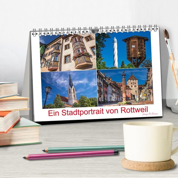 Produktbild: Ein Stadtportrait von Rottweil (Tischkalender 2026 DIN A5 quer), CALVENDO Monatskalender