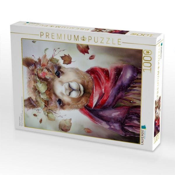 Produktbild: CALVENDO Puzzle Alpaka im Herbst | 1000 Teile Lege-Gr&ouml;&szlig;e 64x48cm Foto-Puzzle f&uuml;r gl&uuml;ckliche Stunden