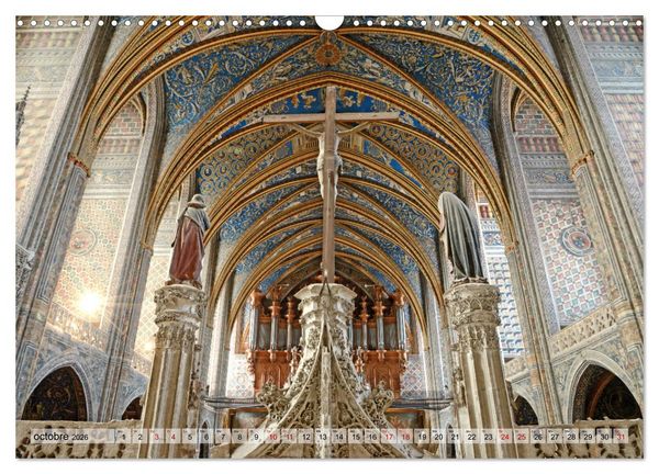 Produktbild: Lumi&egrave;re de cath&eacute;drale (Calendrier mural 2026 DIN A3 vertical), CALVENDO calendrier mensuel