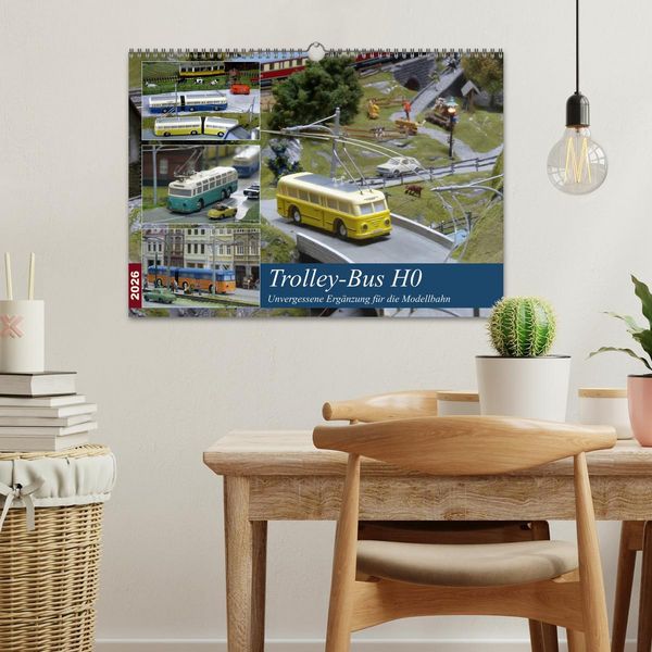 Produktbild: Trolley-Bus H0 (Wandkalender 2026 DIN A3 quer), CALVENDO Monatskalender