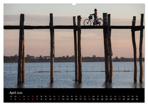 Produktbild: Myanmar 2026 (Wandkalender 2026 DIN A2 quer), CALVENDO Monatskalender