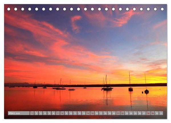 Produktbild: Mein Ammersee - am Ostufer entlang (Tischkalender 2026 DIN A5 quer), CALVENDO Monatskalender