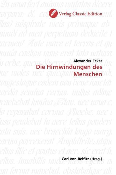 Produktbild: Ecker, A: Die Hirnwindungen des Menschen