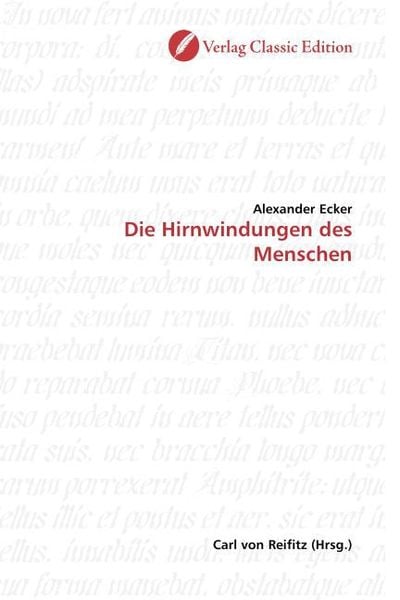 Produktbild: Ecker, A: Die Hirnwindungen des Menschen