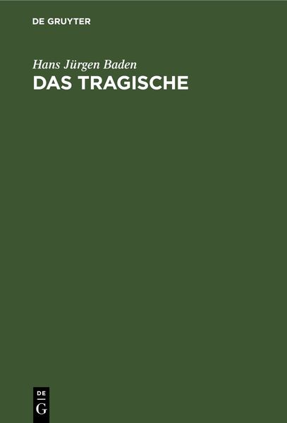Produktbild: Das Tragische