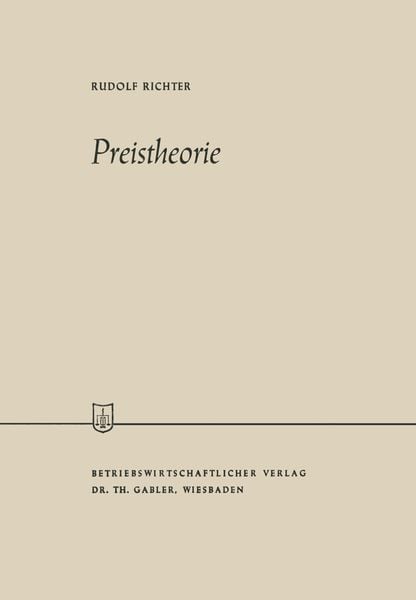 Produktbild: Preistheorie