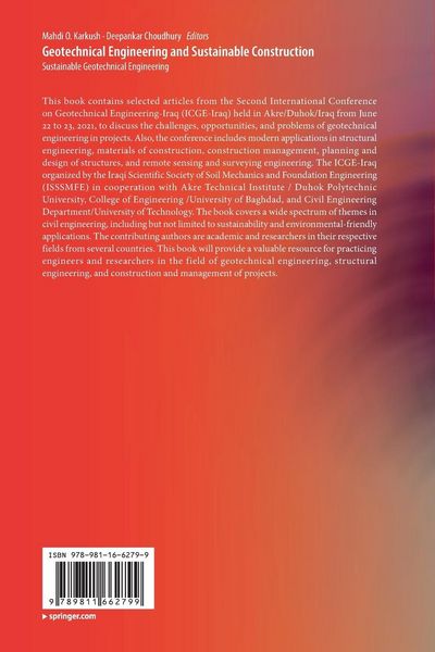 Produktbild: Geotechnical Engineering and Sustainable Construction