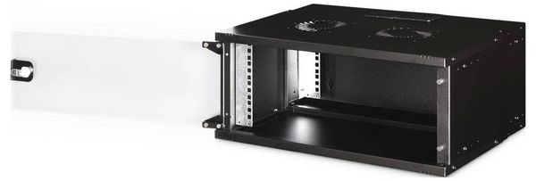 Produktbild: Digitus DN-49201 19 Zoll Wandgeh&auml;use (B x H x T) 540 x 240 x 400 mm 4 HE Schwarz, Schwarz (RAL 9005)