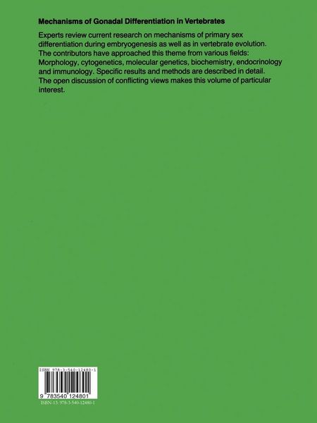 Produktbild: Mechanisms of Gonadal Differentiation in Vertebrates