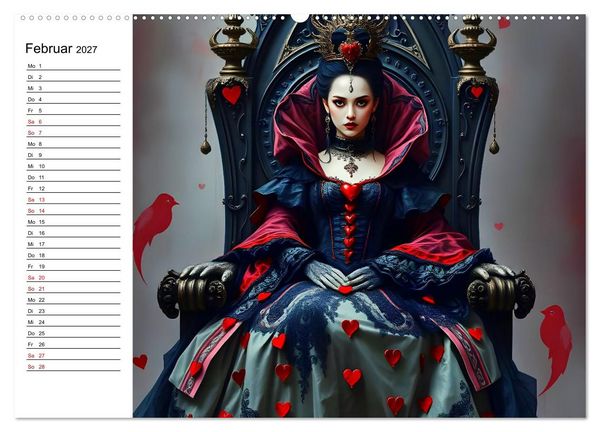 Produktbild: Geheimnisvolle Frauenportr&auml;ts (Wandkalender 2027 DIN A2 quer), CALVENDO Monatskalender