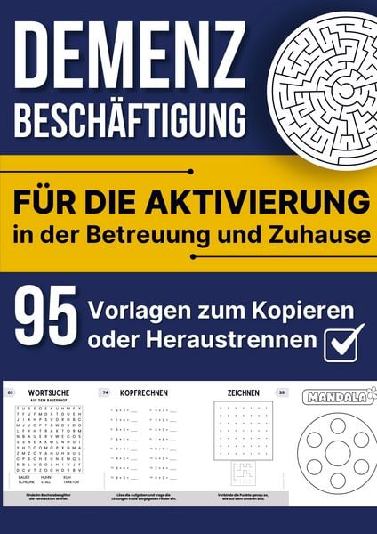 Produktbild: Demenz Besch&auml;ftigung