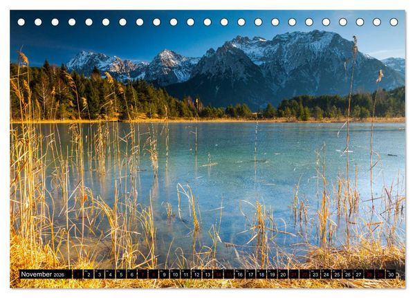 Produktbild: Berge. Alpenseen (Tischkalender 2026 DIN A5 quer), CALVENDO Monatskalender