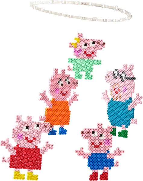 Produktbild: Hama 7917 - DIY B&uuml;gelperlen Midi 5+, Motiv Peppa Pig, Geschenkpackung, 4000 St&uuml;ck