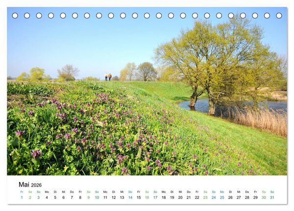 Produktbild: Entlang der sch&ouml;nen Elbe - Jerichow, Tangerm&uuml;nde und Havelberg (Tischkalender 2026 DIN A5 quer), CALVENDO Monatskalender