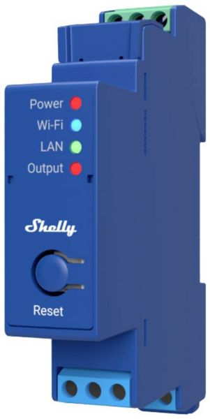 Produktbild: Shelly Pro 1 Hutschienenrelais Bluetooth, Wi-Fi