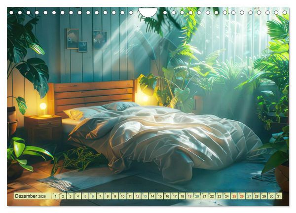 Produktbild: Gem&uuml;tlichkeit mit Pflanzen (Wandkalender 2026 DIN A4 quer), CALVENDO Monatskalender