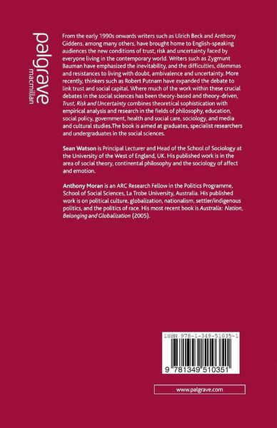 Produktbild: Trust, Risk and Uncertainty