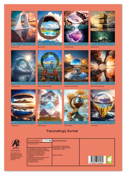 Produktbild: Fascinatingly Surreal (Wall Calendar 2026 DIN A3 portrait), CALVENDO 12 Month Wall Calendar