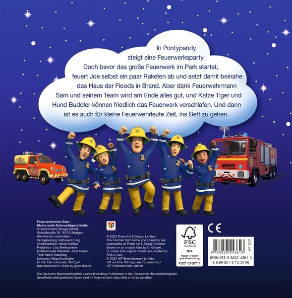 Produktbild: Feuerwehrmann Sam: Meine erste Gutenachtgeschichte